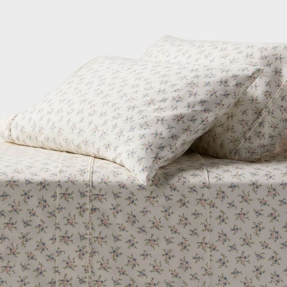 Twin/Twin XL 400 Thread Count Performance Sheet Set Floral - Threshold